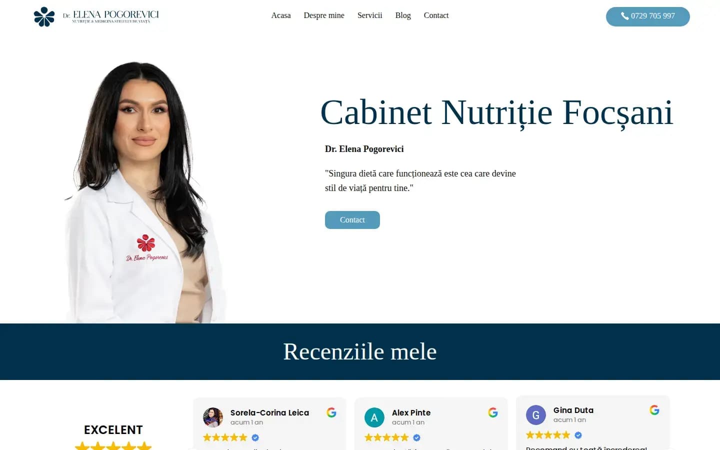 DrElenaPogorevici.ro – site-ul vechi