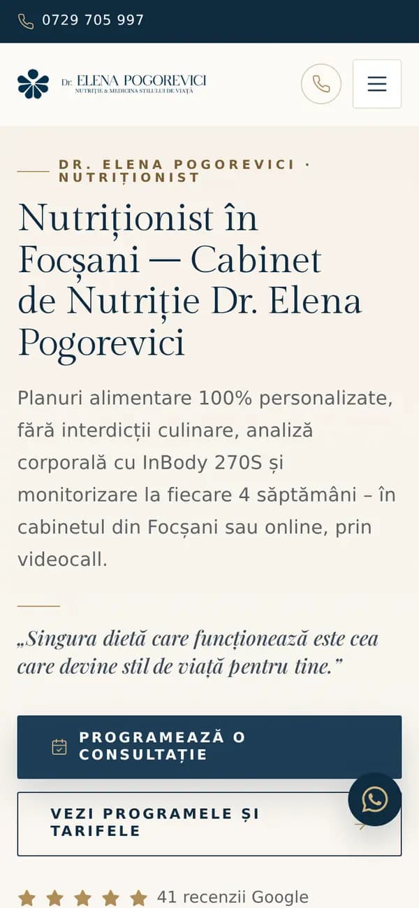 DrElenaPogorevici.ro – Mobil