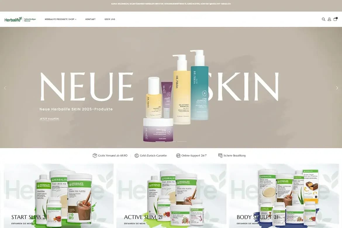 Healthy-Meals.ch – site-ul vechi