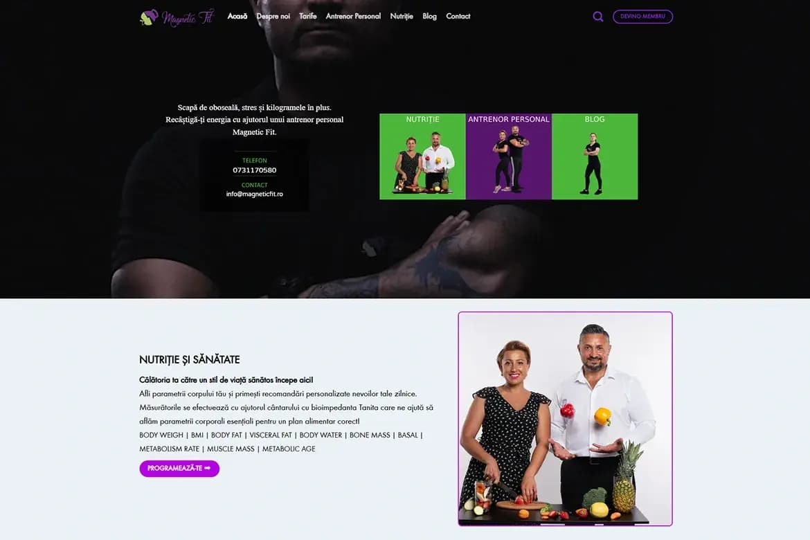 MagneticFit.ro – site-ul vechi