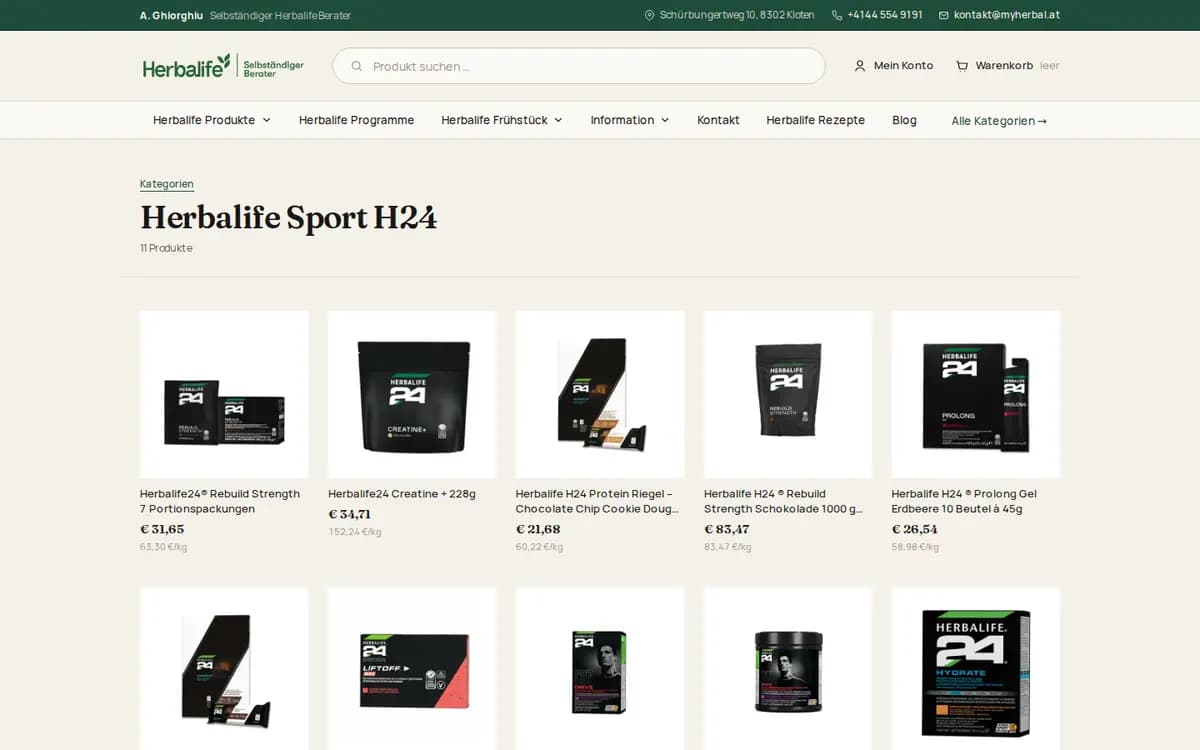 MyHerbal.at – Categoria Sport H24