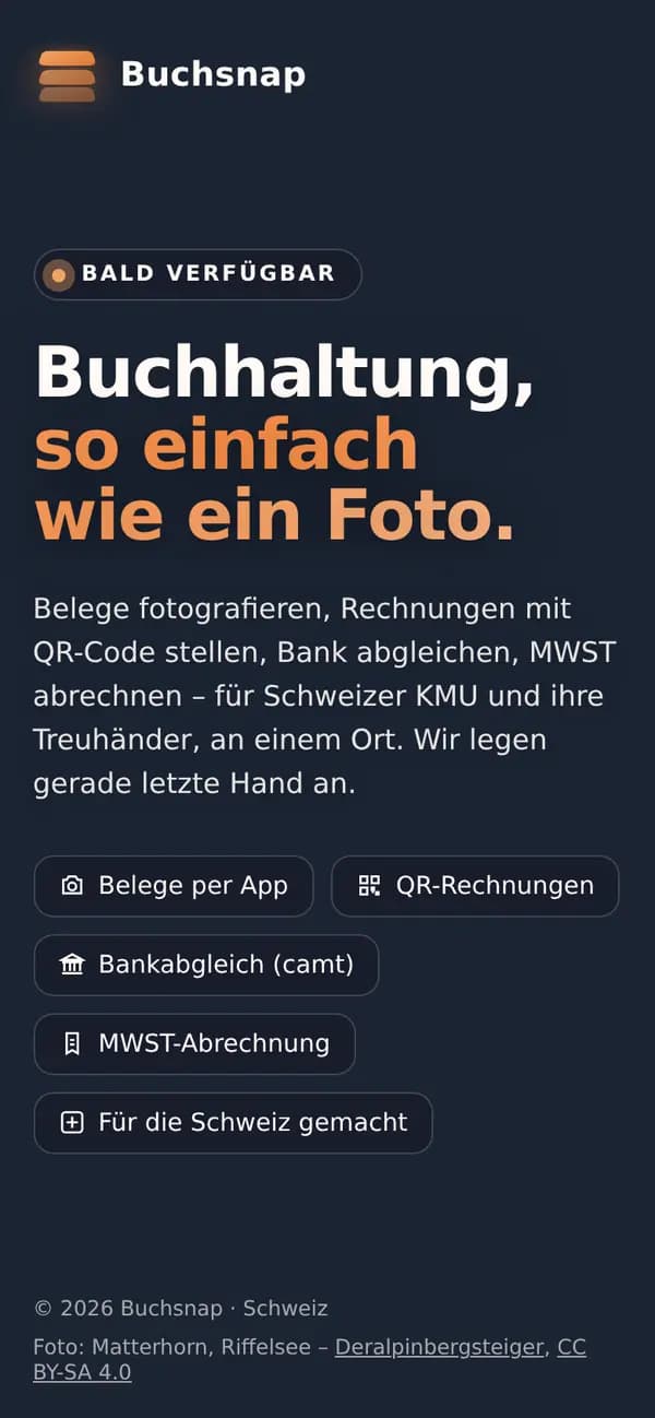 BuchSnap.ch – Mobil