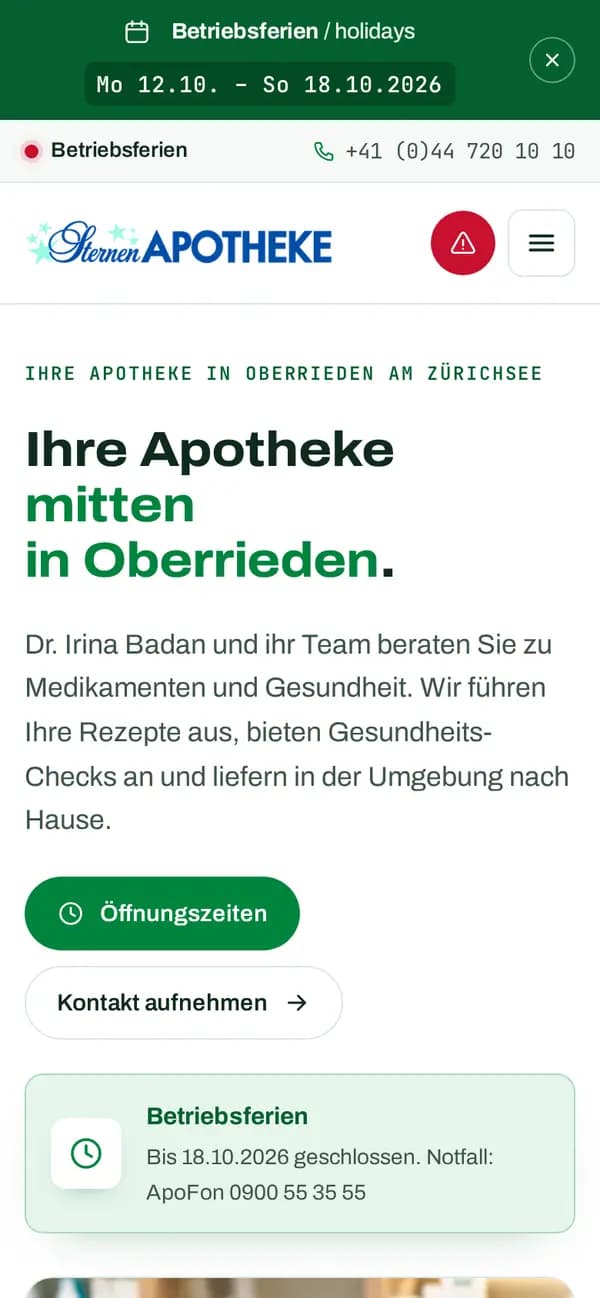 Sternen-Apotheke-Oberrieden.ch – Mobil