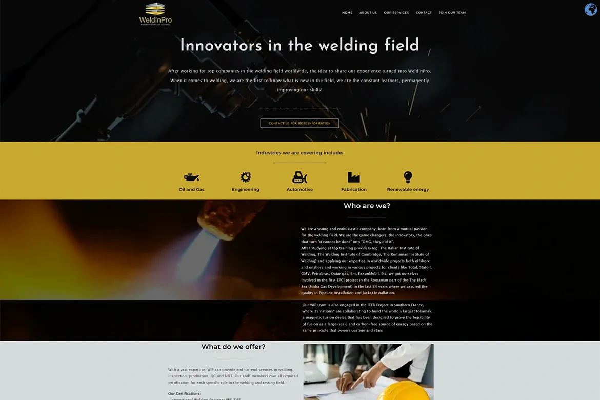 WeldinPro – Proiect Web Design eSys Agency